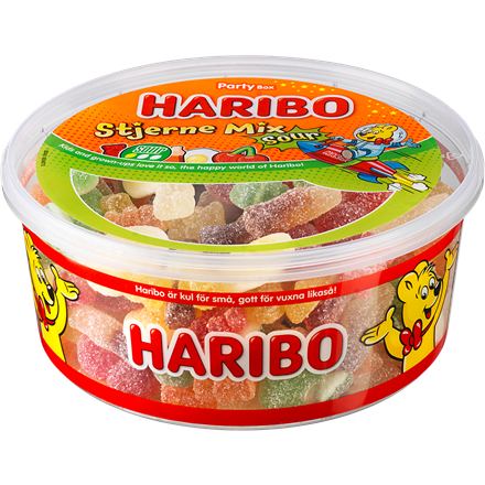 indsats gentage angreb Haribo Stjerne Mix Sour 900 g