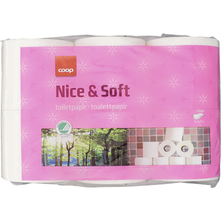 Coop Nice & Soft Toiletpapir 6pk 3 Lags