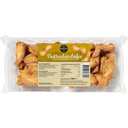 Butterdejssløjfter 150 g