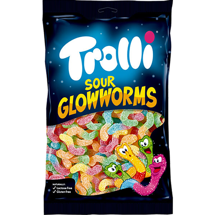 Trolli Sour Glowworms 1 kg