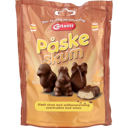 Carletti Påskeskum Saltkaramel/ Lys Overtræk 70 g
