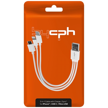 Leki bycph Cable 3 in 1 0,2 m Kabel