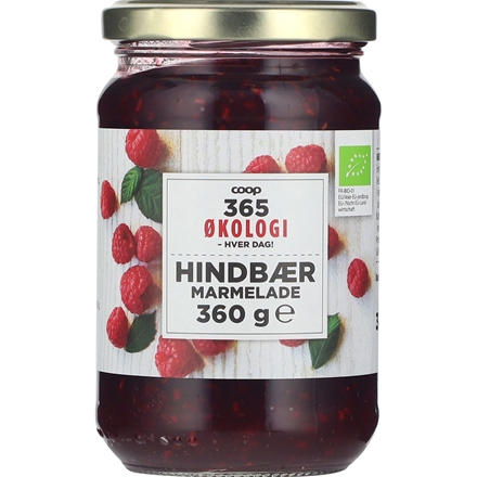 365 Økologi Hindbærmarmelade 360 g