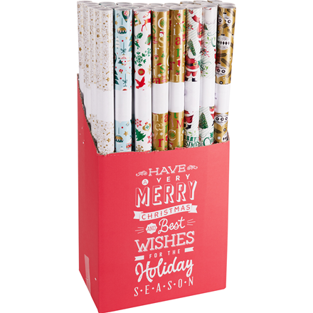 Gavepapir Jul 700x70 cm 6 ass