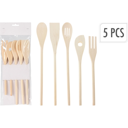 Køkkenredskaber i Træ 5 stk