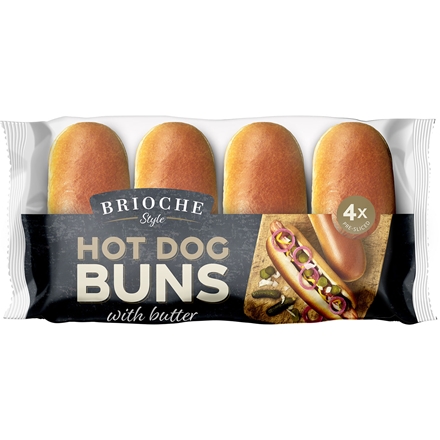 Nordthy Brioche Style Hotdog Buns 4-pak 240 g