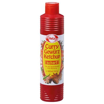 HELA Curry Gewürz Ketchup scharf 800 ml