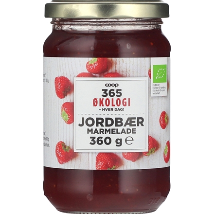 365 Økologi Jordbærmarmelade 360 g