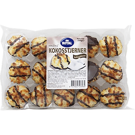Royal Minikokosstjerner 250gr