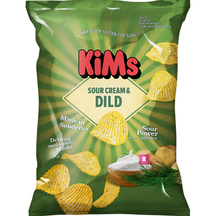 Kims Chips Sour Cream & Dild 170 g