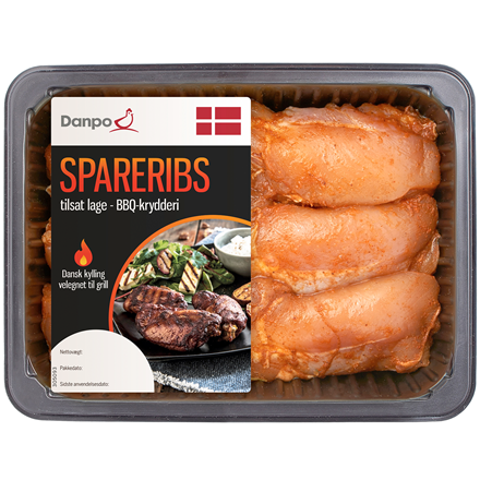 BBQ Kylling Spareribs 525 g