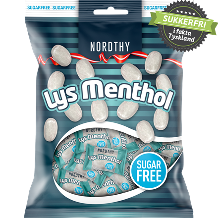 Nordthy Sukkerfrie Lys Menthol 125 g