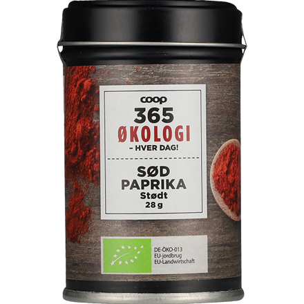 365 Økologi Sød Paprika 28 g