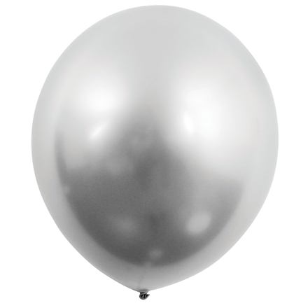 Kromballon Sølv 30cm 4-pak