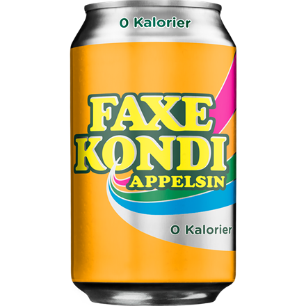Faxe Kondi Appelsin 0 Kalorier 24x0,33 l