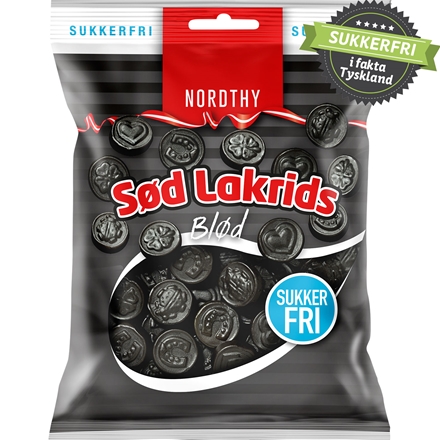 Nordthy Sød Lakrids Sukkerfri 75 g