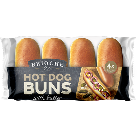 Nordthy Brioche Style Hotdog Buns 4-pak 240 g