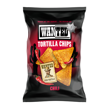 Wanted Tortilla Chips Chili 450 g