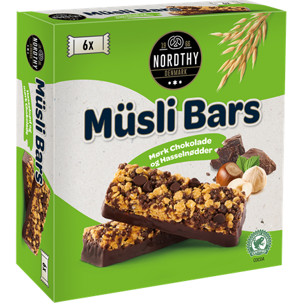 Nordthy Müsli Bar Hasselnød 6 pk 150g