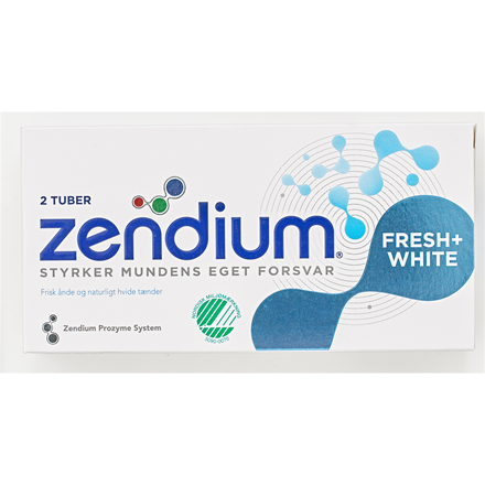 Zendium Tandpasta Fresh & White 2x50 ml