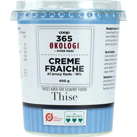 365 Økologi Creme Fraiche 18% 400 ml