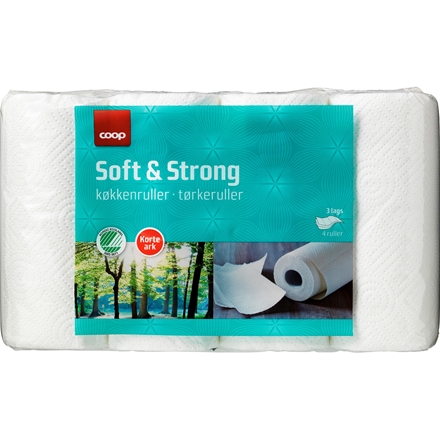 Coop Køkkenrulle 4 Ruller 3 Lags