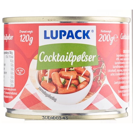 Lupack Cocktailpølser 200 g