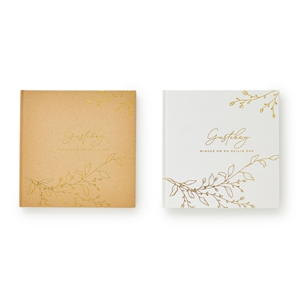 Gæstebog 60 sider 2 ass design