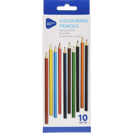 Farveblyanter 10 stk ass