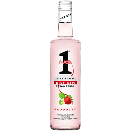 No. 1 Premium Dry Gin Strawberry 37,5% 1 l