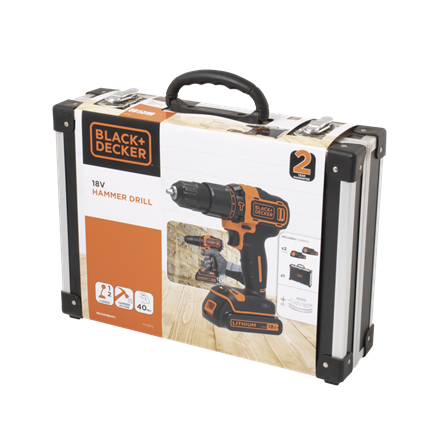 Black & Decker BDCHD18BAFC-DADK 2 X 18V 1,5 Ah
