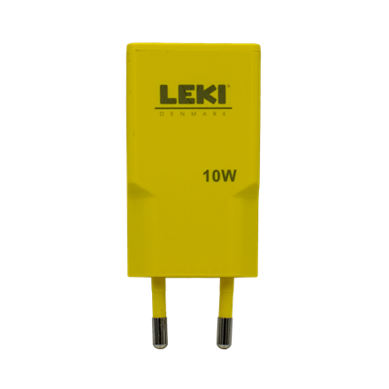 Leki Denmark USB-C Yellow Power Adapter 10W