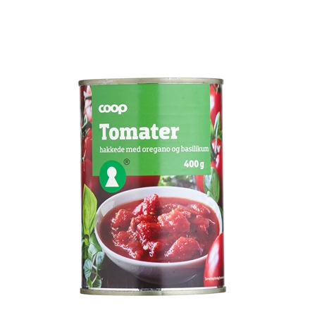Hakket Tomater med urter 400 g
