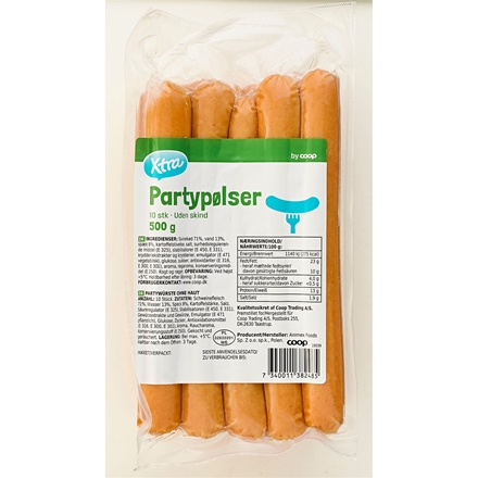 Partypølser 10er 500 g