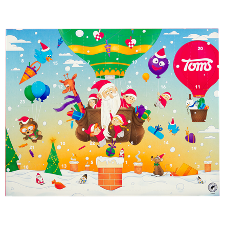 Toms Julekalender Chokolade 185 g