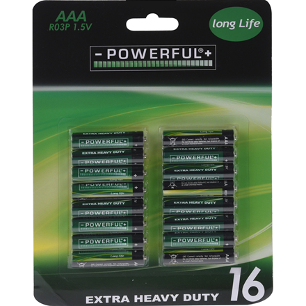 Batteri AAA 16 Stk