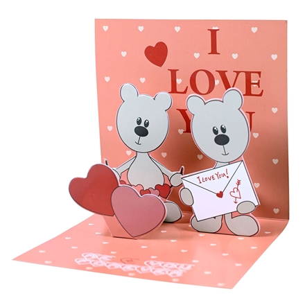 Pop-up kort I Love You