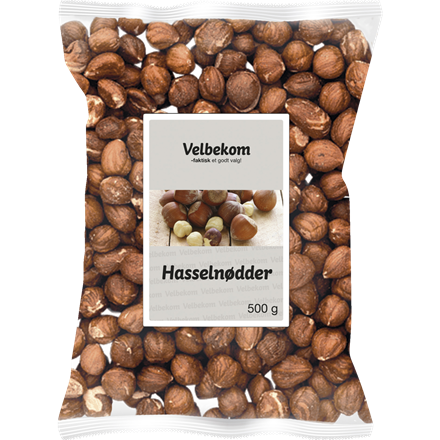 Velbekom Økologiske Hasselnødder 500 g