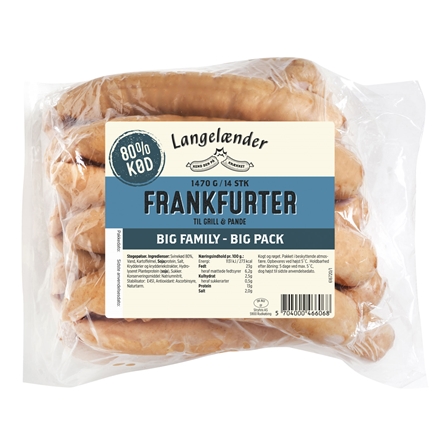 Langelænder Frankfurter 1470g