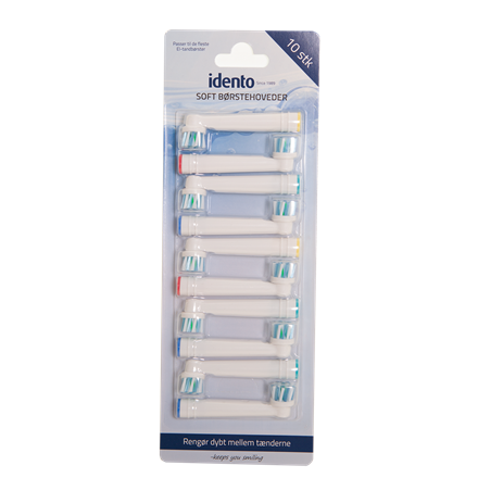 Idento Standard Børstehoved soft 10-pak