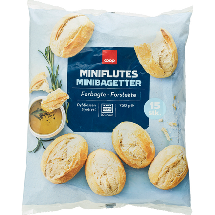 Coop Miniflutes 750 g