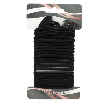 Hårelastikker Sort 30stk
