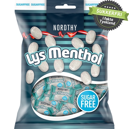 Nordthy Sukkerfrie Lys Menthol 125 g