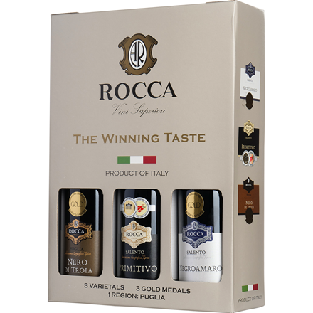 Rocca The Winning Taste Gaveæske 3x0,75 l 