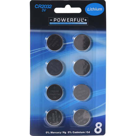 Batteri Knapcelle CR2032 8 Stk.