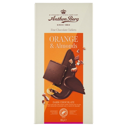 Anthon Berg Fine Chocolate Orange & Almonds 80 g
