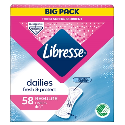 LibresseTrusseindlæg Dailies 58 stk