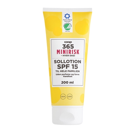365 Minirisk Sollotion, SPF 15, 200 ml