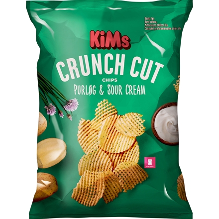 Kims Chips Crunch Cut Purløg & Sourcream 160 g