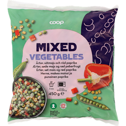 Coop Mixed Vegetables 450 g